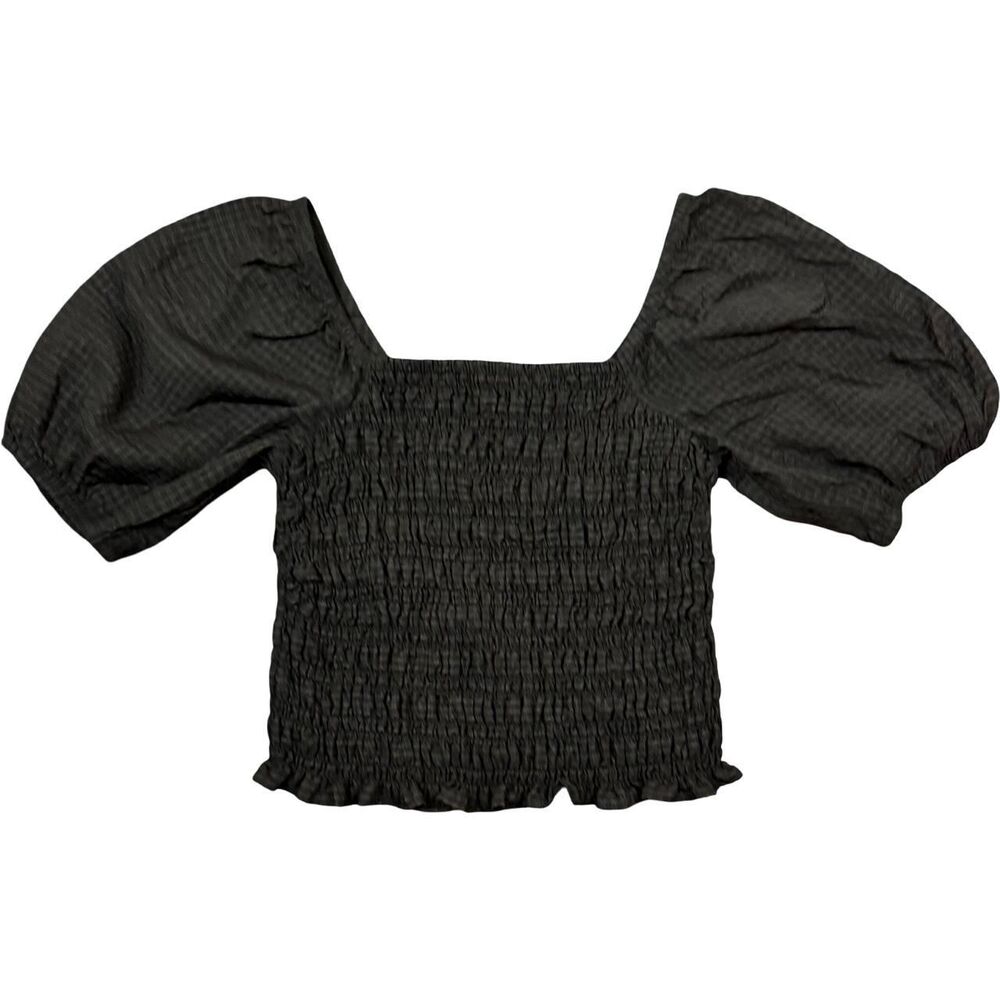 Old Navy Women's Black Ruched Blouse